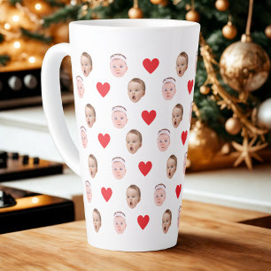 Caneca De Café Latte Cara Mug, Foto Personalizada Mug, Presente De Bebê