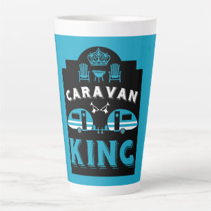 Caneca De Café Latte Caravan King Presente Para Campers