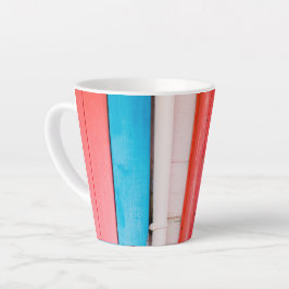 Caneca De Café Latte Caribe cores - abstrato