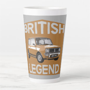 Caneca De Café Latte Carros Clássicos Britânicos   Cabeça de Petrolhead