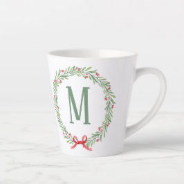 Caneca De Café Latte Carta de Férias Personalizável e Adesivos de Prese