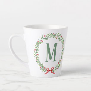 Caneca De Café Latte Carta de Férias Personalizável e Adesivos de Prese