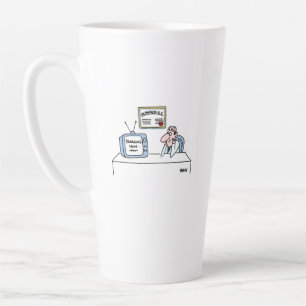 Caneca De Café Latte Cartoon de Notícias Ortopedistas Engraçado para 
