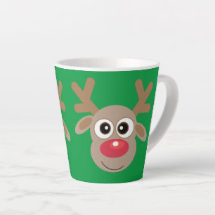 Caneca De Café Latte Cartoon Verde Latite de Cartoon de Grafite de Nata