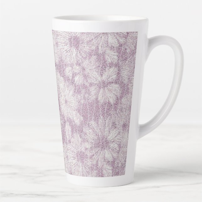 Caneca De Café Latte Casa de Campo Velvety Lilac Daisy (Direita)