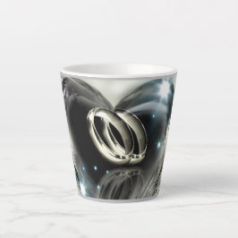 Caneca De Café Latte Casamento O Que Deus Uniu (Prata)