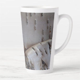 Caneca De Café Latte Casca de Árvore de Bétula Encaracolada Rústica