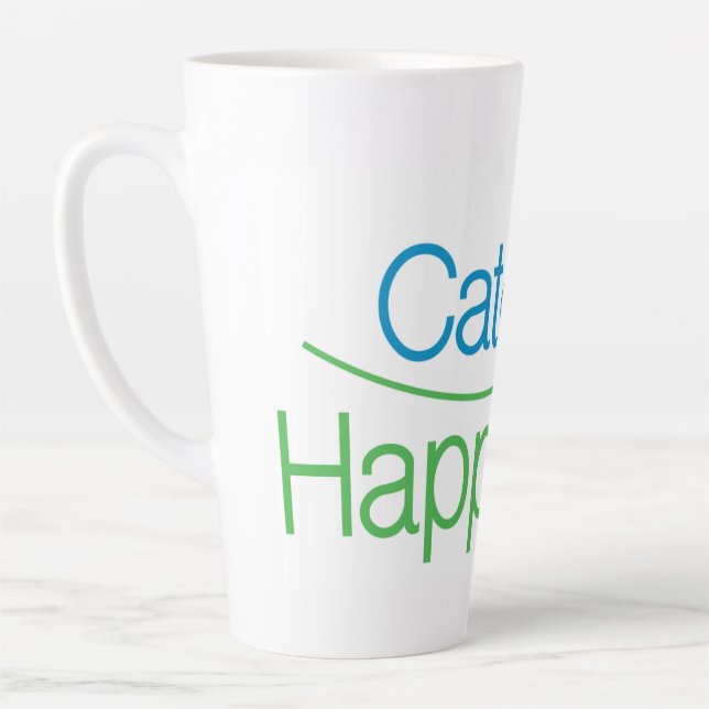 Caneca De Café Latte Catch Happiness in your moments! (Esquerda)