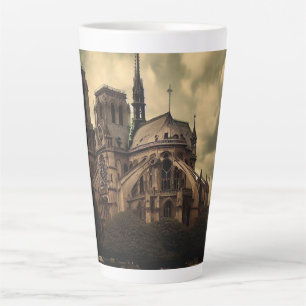 Caneca De Café Latte Catedral de Notre Dame Spier, Paris, França