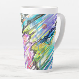CANECA DE CAFÉ LATTE CATEGORIA CINCO SUANDO DESIGN ABSTRATO ART