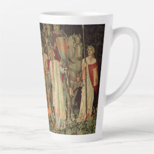 Caneca De Café Latte Cavaleiros medievais da Mesa redonda