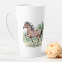 Cavalo Islandês Aquarela Astrid
