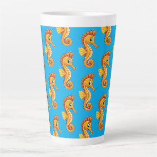 Caneca De Café Latte Cavalo-marinho-de-boca-longa