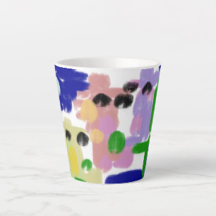 Caneca De Café Latte Cavalos-marinhos três no verão