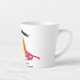 Caneca De Café Latte Celebrar o Dia Internacional do Ioga para Crianças