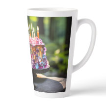 Celebrar vamos! Caneca para café latte