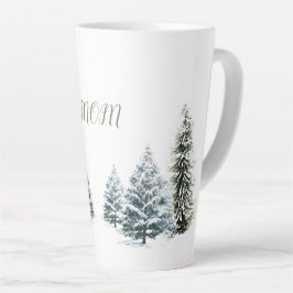Caneca De Café Latte Cena de inverno Personalizada Latte Mug