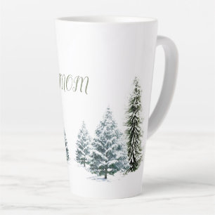 Caneca De Café Latte Cena de inverno Personalizada Latte Mug