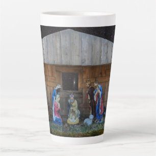 Caneca De Café Latte Cena de Natividade