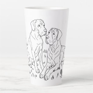 Caneca De Café Latte Cena do Great Dane