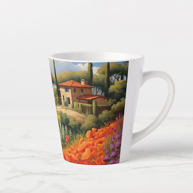 Caneca De Café Latte Cena Tuscana 4 (Direita)