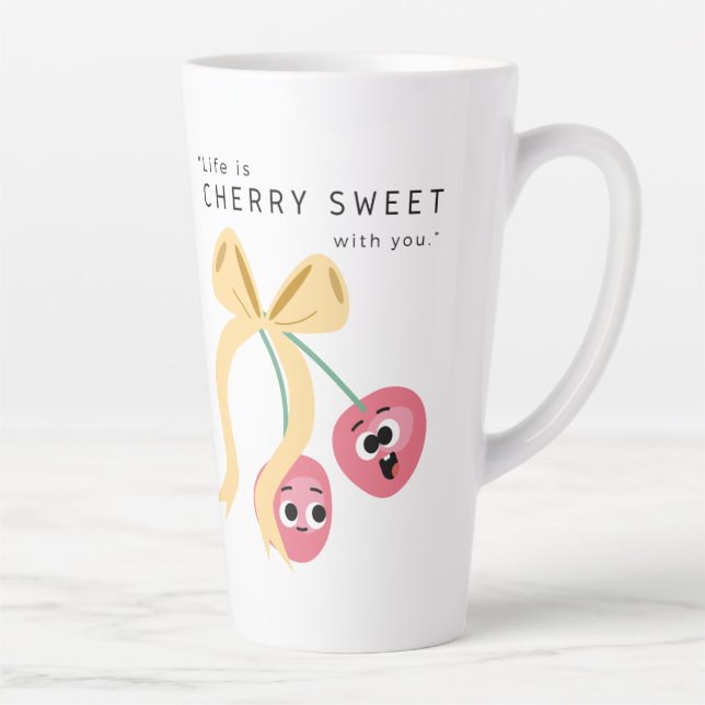 CANECA DE CAFÉ LATTE CEREJA DOCE (Direita)