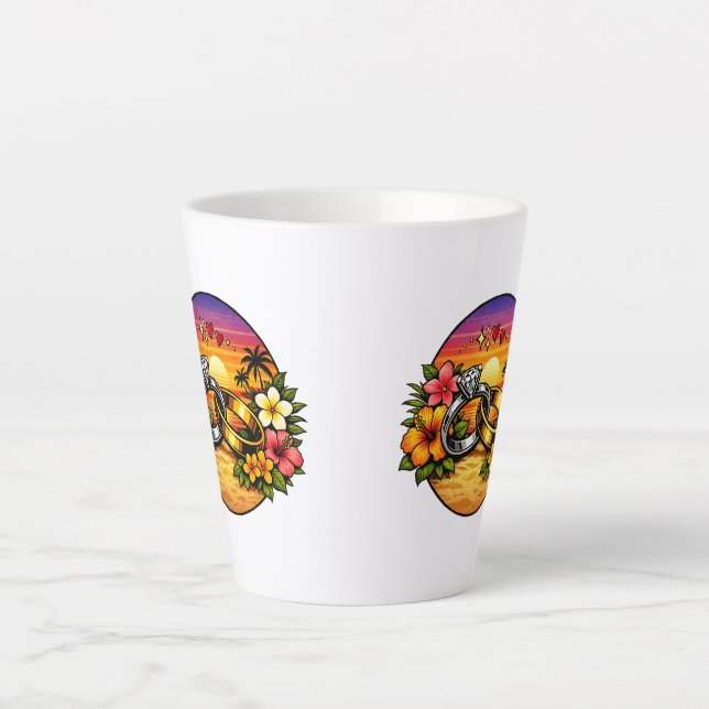 Caneca De Café Latte cerimônia de aliança (Frente)