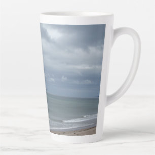 Caneca De Café Latte Céu dramático de lata de lata grande