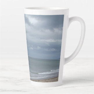 Caneca De Café Latte Céu dramático de lata de lata grande