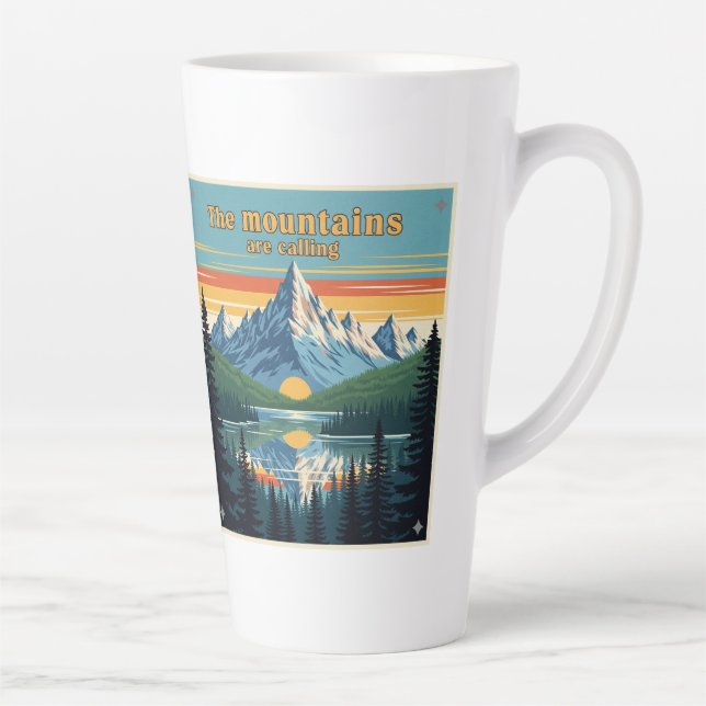 Caneca De Café Latte "Chamada da Natureza" (Direita)