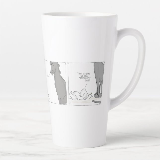 Caneca De Café Latte Chamomile Possibility Comic-Strip (Direita)