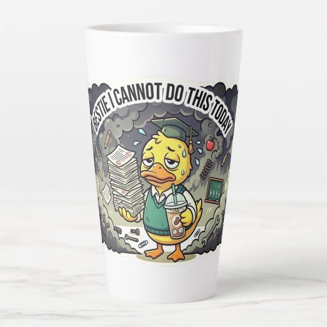 Caneca De Café Latte Chapéu (Frente)