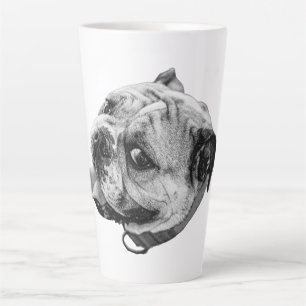 Caneca De Café Latte Charme de Bulldog Real