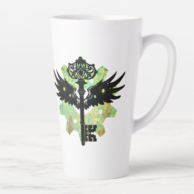 Caneca De Café Latte Chave e roda-gigante (Direita)