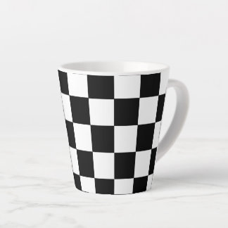 Caneca De Café Latte Checkers "Diner dos anos 50"