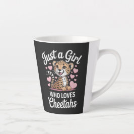 Caneca De Café Latte Cheetah Funny Quote