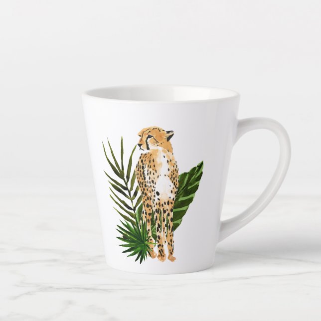 Caneca De Café Latte Cheetah Outlook (Direita)