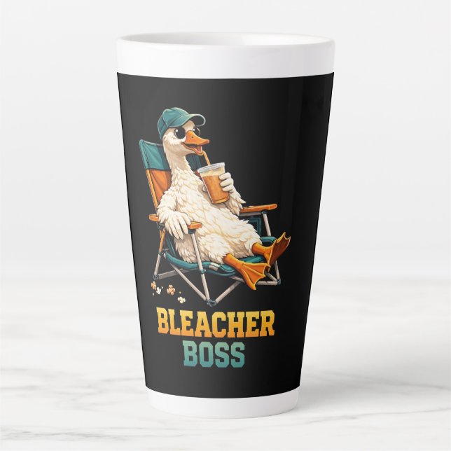 Caneca De Café Latte Chefe do Banco de Ganso (Frente)