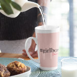 Caneca De Café Latte Chefe e Nome da Menina Rosa Moderna | melhor prese<br><div class="desc">Apresentando a coleção de Chefes e Nomes de Menina Rosa Moderna no Zazzle! Esta tendência e coleção de na moda é perfeita para todas as mulheres fortes e independentes que estão a balançar as suas carreiras e a fazer de uma declaração. Quer você seja uma menina chefe ou esteja procurando...</div>