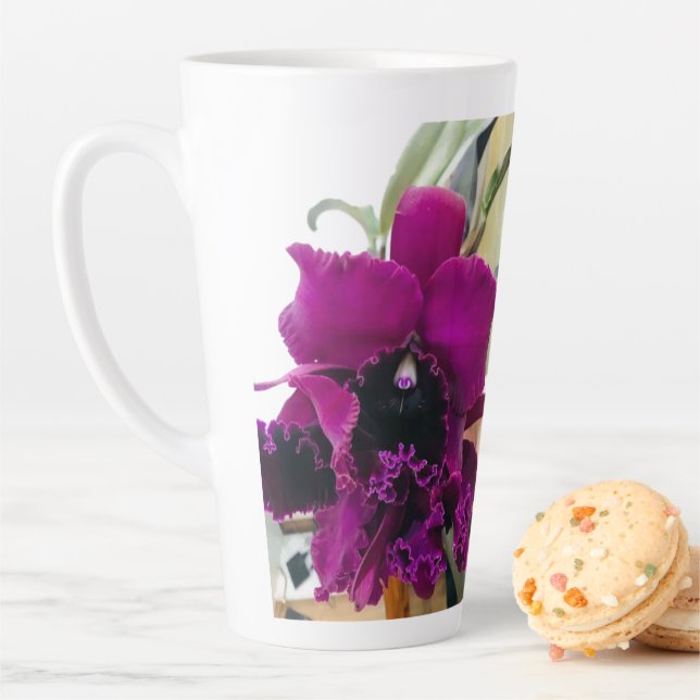 Caneca De Café Latte Cheio Magenta Orchid (In Situ)