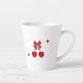 Caneca De Café Latte Cherry