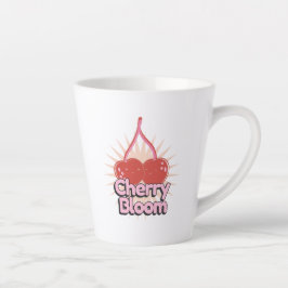 Caneca De Café Latte Cherry Bloom
