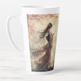 Caneca De Café Latte Cherry Blossoms Latte Mug