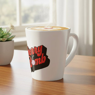 Caneca De Café Latte Cherry Bomb Latte Mug
