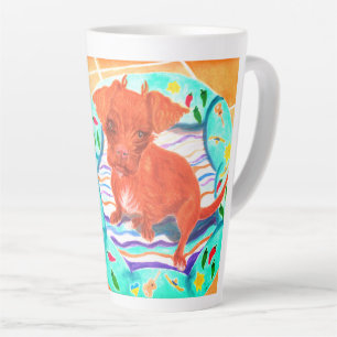 Caneca De Café Latte Chihuahua Poodle Mix