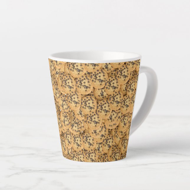 Caneca De Café Latte Chocolate Chip Cookie Comfort Mug (Ângulo direito)