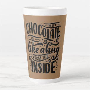 Caneca De Café Latte Chocolate Quente