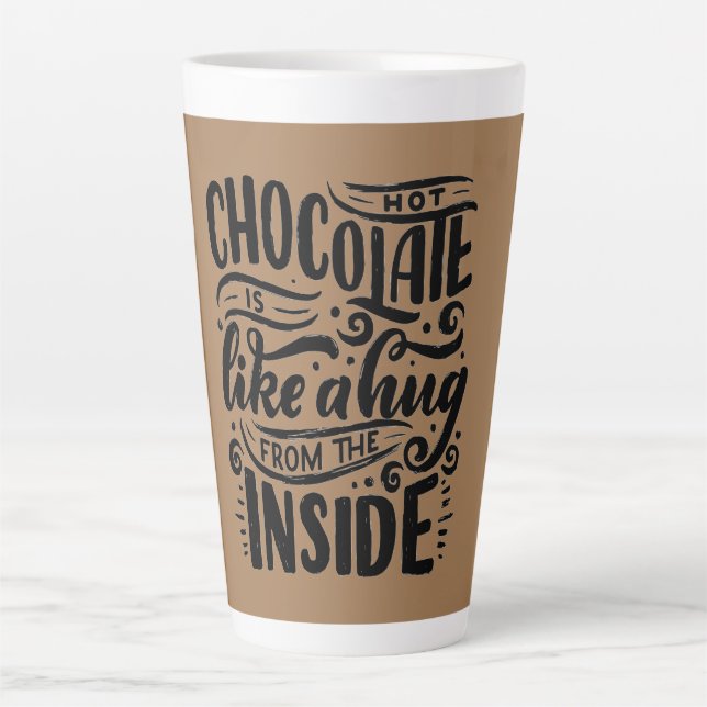 Caneca De Café Latte Chocolate Quente (Frente)