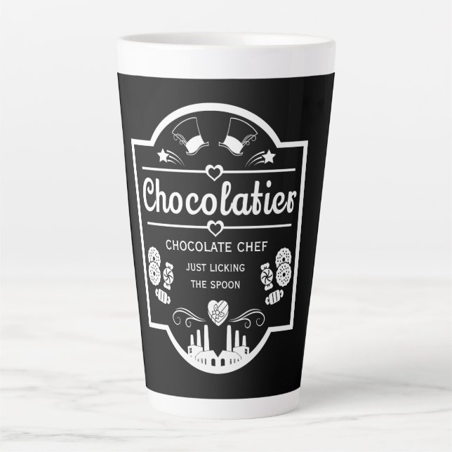 Caneca De Café Latte Chocolatier (Frente)