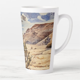 Caneca De Café Latte Cholla Cactus, Valley State Park Latte Mug